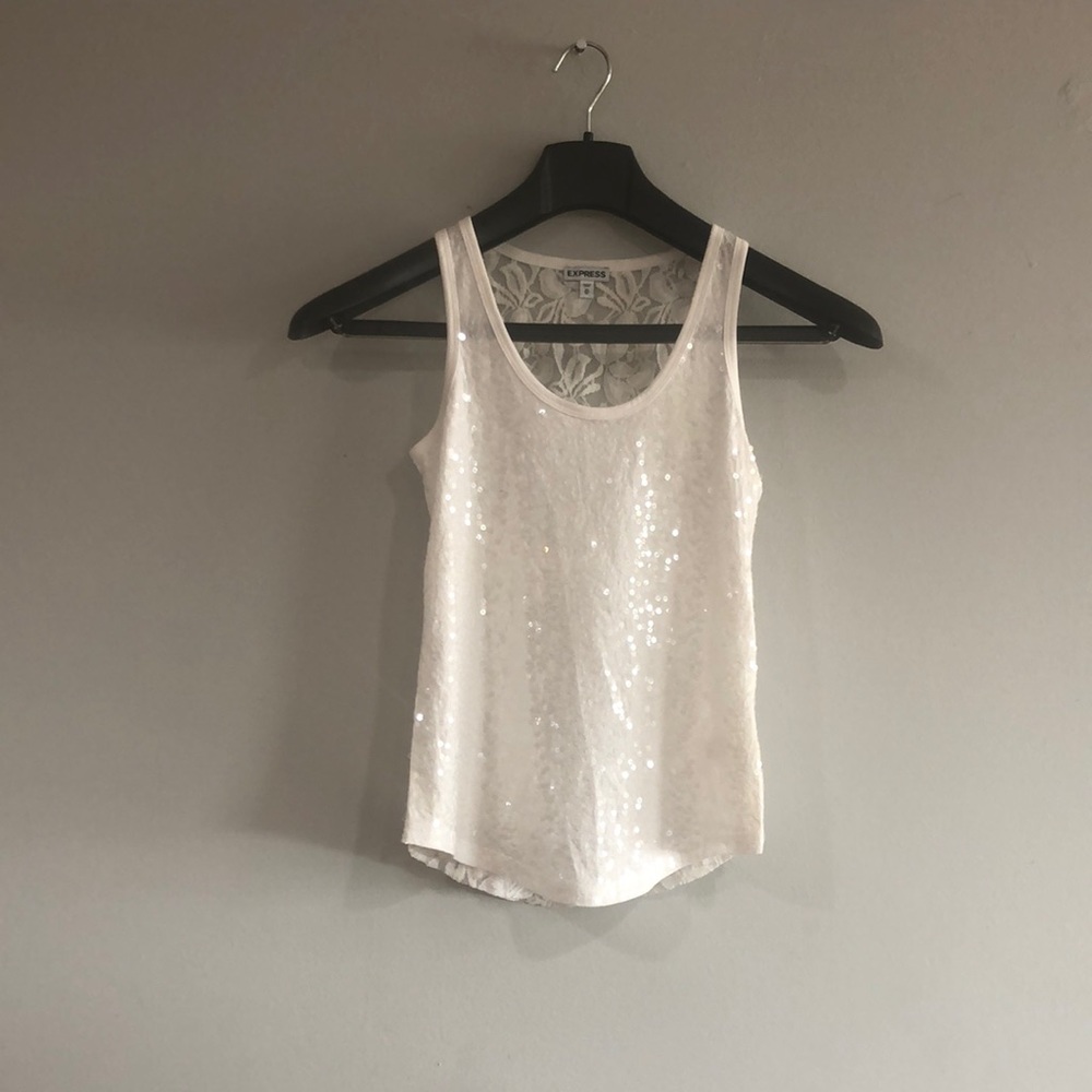 White mesh top
